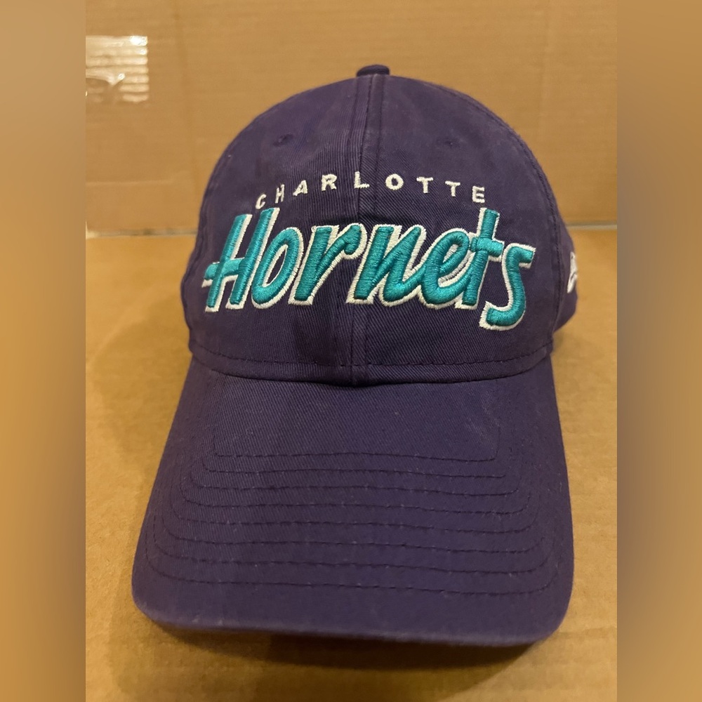 New Era Charlotte Hornets 1994-1997 Retro Dad Hat - OSFA - Purple / White